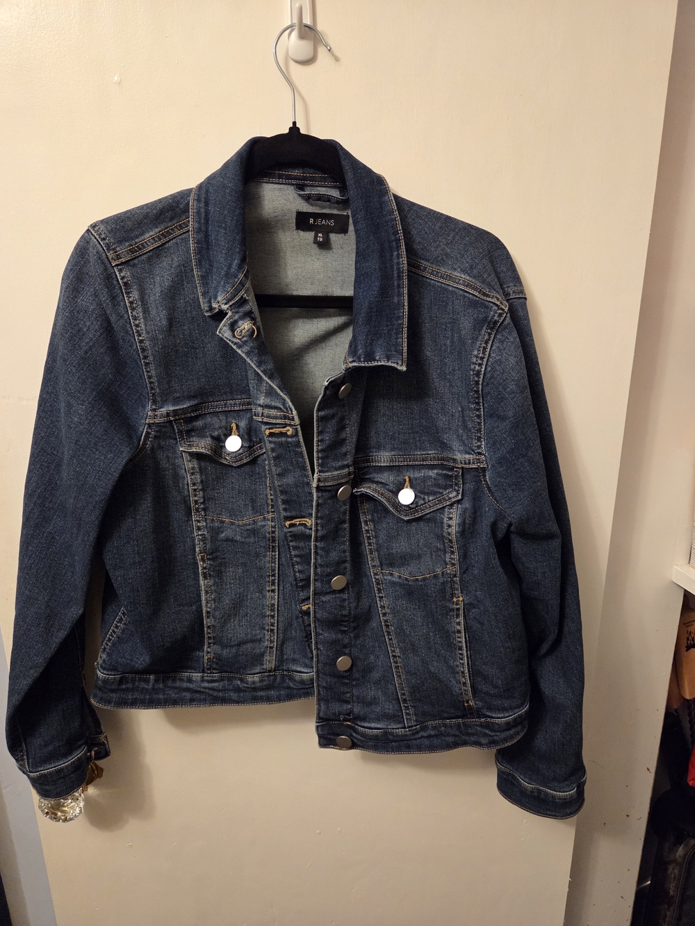 Women's Classic Dark Blue Denim Jacket